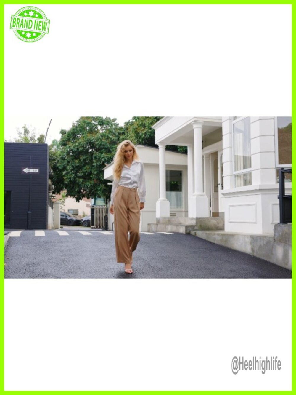 Wide Leg Dress Pants High Waist Business Casual Palazzo Trousers with Pockets - Picture 5 of 6